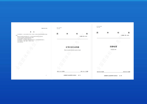 制定標準實(shí)施-《礦用中深孔裝藥器》與《防靜電管》